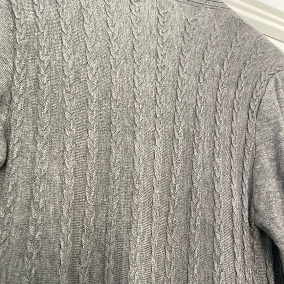 Knit shrug/waterfall sweater in grey - Picture 4 of 5